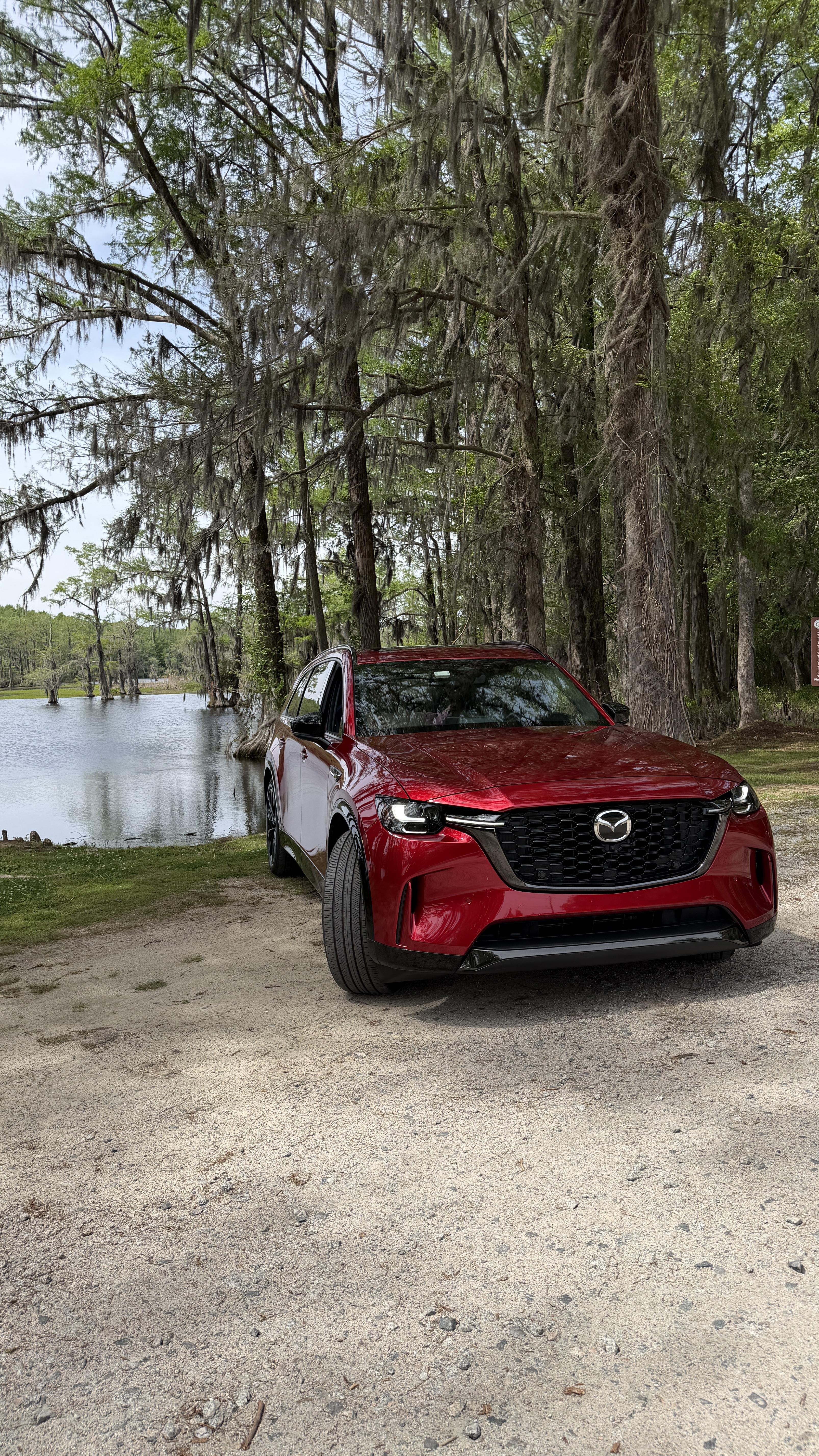 Phot of the 2026 Mazda CX-90 in the woods